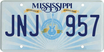 MS license plate JNJ957
