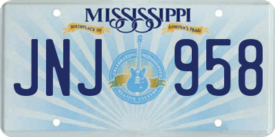 MS license plate JNJ958