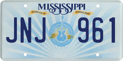 MS license plate JNJ961