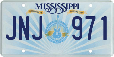 MS license plate JNJ971