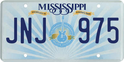 MS license plate JNJ975