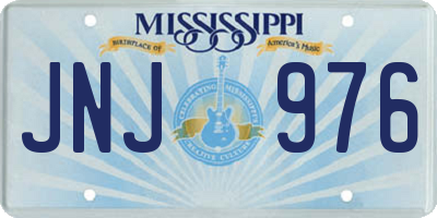 MS license plate JNJ976