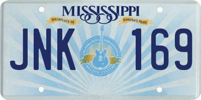 MS license plate JNK169