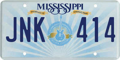 MS license plate JNK414