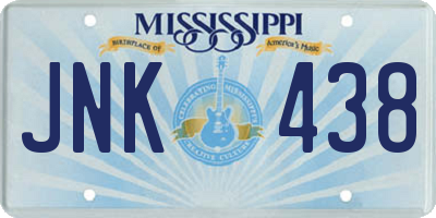 MS license plate JNK438