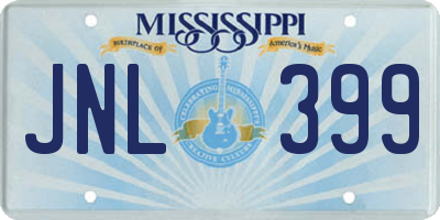MS license plate JNL399