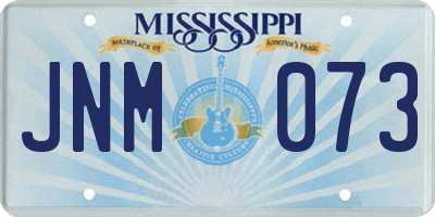 MS license plate JNM073