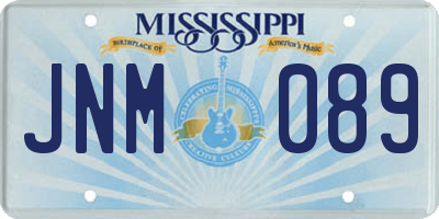 MS license plate JNM089