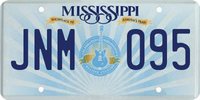 MS license plate JNM095
