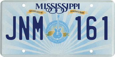 MS license plate JNM161