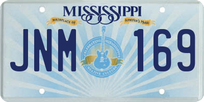 MS license plate JNM169