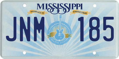 MS license plate JNM185
