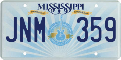 MS license plate JNM359