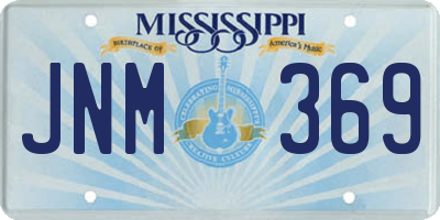 MS license plate JNM369