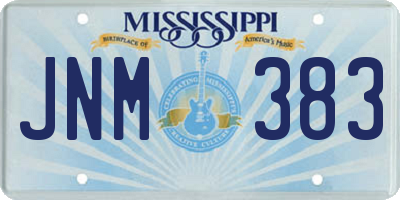 MS license plate JNM383