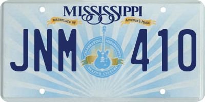 MS license plate JNM410