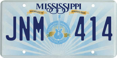 MS license plate JNM414
