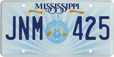 MS license plate JNM425