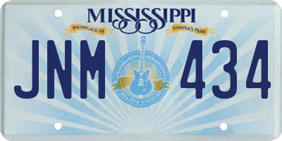 MS license plate JNM434