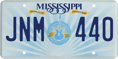 MS license plate JNM440