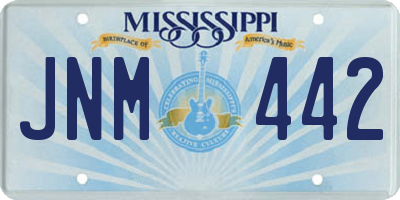 MS license plate JNM442