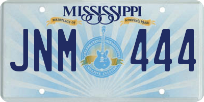 MS license plate JNM444