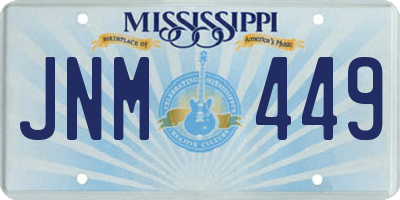 MS license plate JNM449