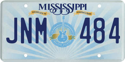 MS license plate JNM484