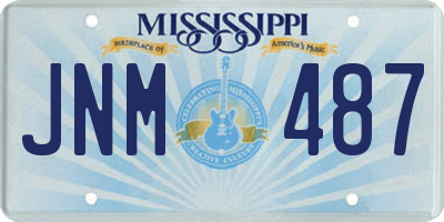 MS license plate JNM487