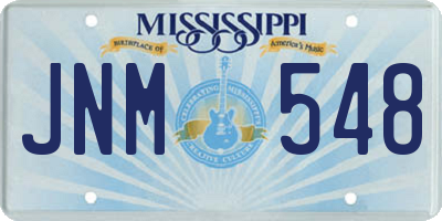 MS license plate JNM548