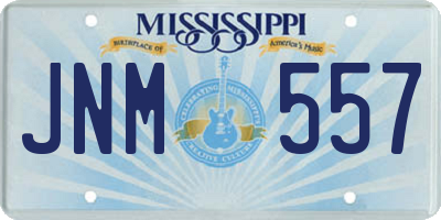 MS license plate JNM557