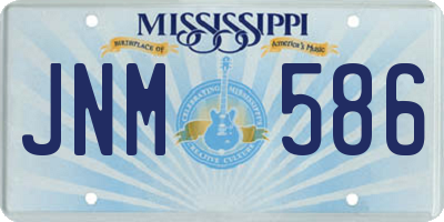 MS license plate JNM586