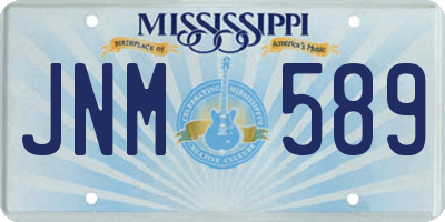 MS license plate JNM589