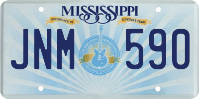 MS license plate JNM590