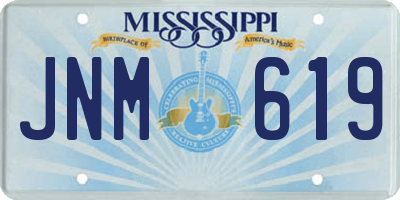 MS license plate JNM619