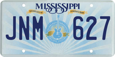 MS license plate JNM627