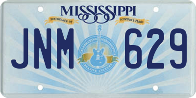 MS license plate JNM629