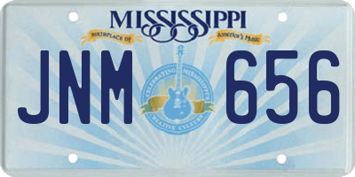 MS license plate JNM656