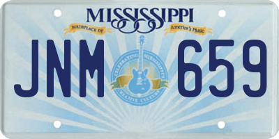MS license plate JNM659