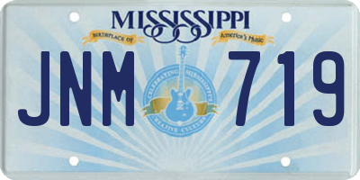 MS license plate JNM719