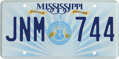 MS license plate JNM744
