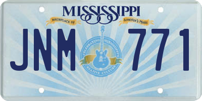 MS license plate JNM771