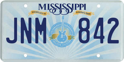 MS license plate JNM842