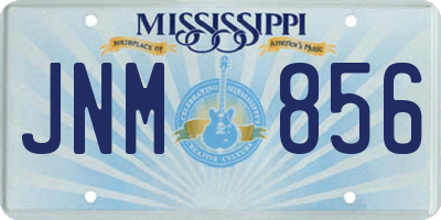 MS license plate JNM856