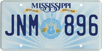 MS license plate JNM896