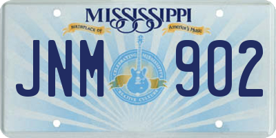 MS license plate JNM902