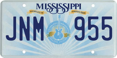 MS license plate JNM955