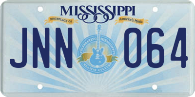MS license plate JNN064