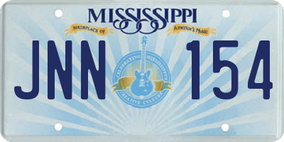 MS license plate JNN154