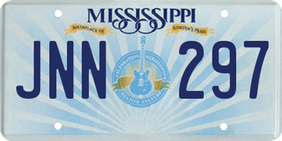 MS license plate JNN297